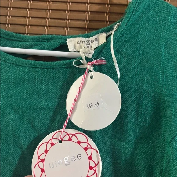 Umgee Teal Textured Dress - Picture 2 of 4